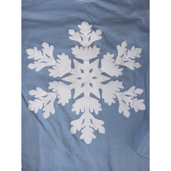 COMFORT COLORS snowflake shirt size Medium M - Picture 2 of 3